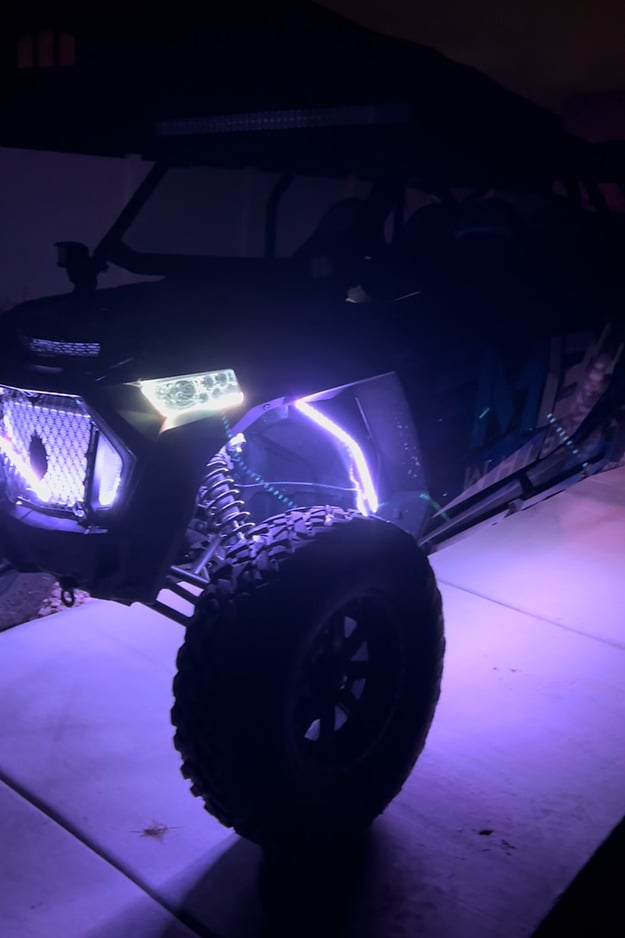 MB Whips Polaris RZR Stage 2 LED Underglow 12 Strip Kit