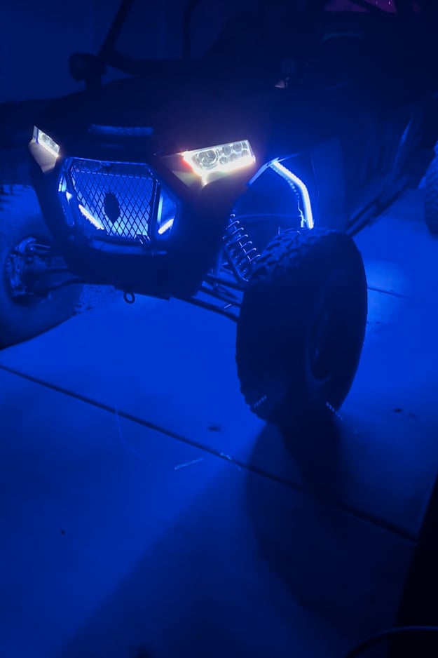 MB Whips Polaris RZR Stage 2 LED Underglow 12 Strip Kit