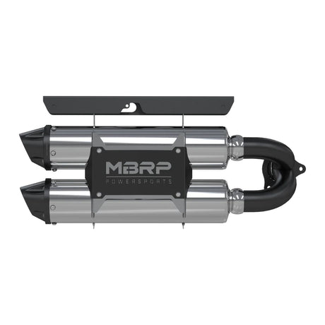 MBRP '16-'21 Polaris RZR XP Turbo/Turbo S Aggressive Performance Series Straight Core Slip-On Exhaust
