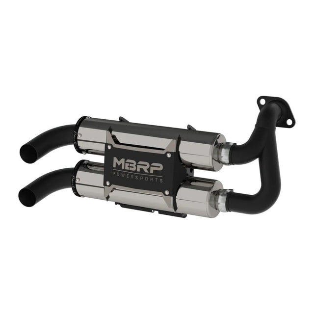 MBRP '16-'26 Polaris RZR/General XP 1000 Aggressive Performance Series Straight Core Slip-On Exhaust