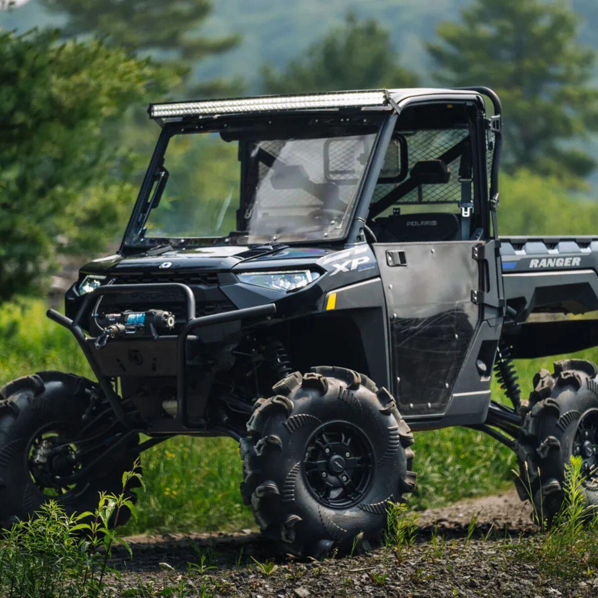 MBRP '18-'26 Polaris Ranger XP 1000/Crew Aggressive Performance Series Chambered Core Slip-On Exhaust