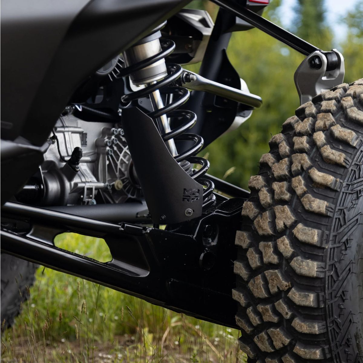 MBRP '19-'26 Can-Am Maverick X3/R Black Coated Aluminized Steel Shock Guards