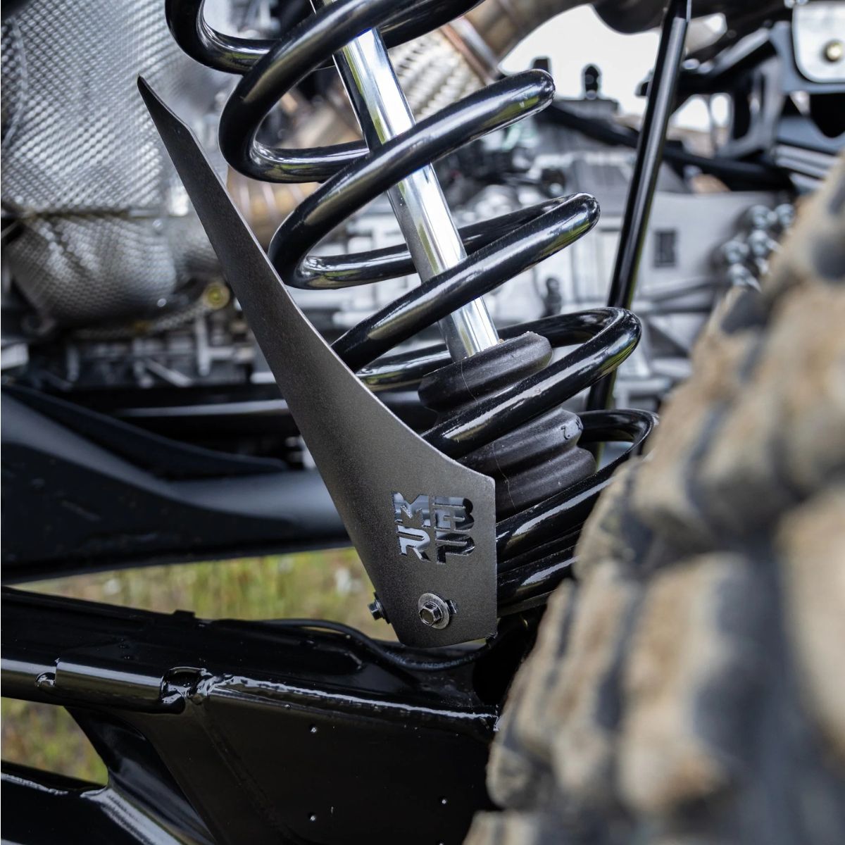 MBRP '19-'26 Can-Am Maverick X3/R Black Coated Aluminized Steel Shock Guards