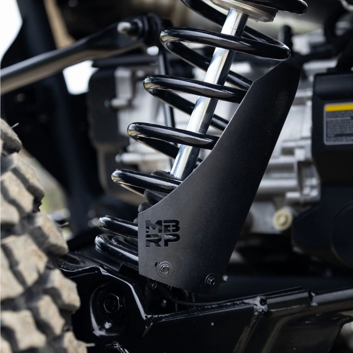 MBRP '19-'26 Can-Am Maverick X3/R Black Coated Aluminized Steel Shock Guards