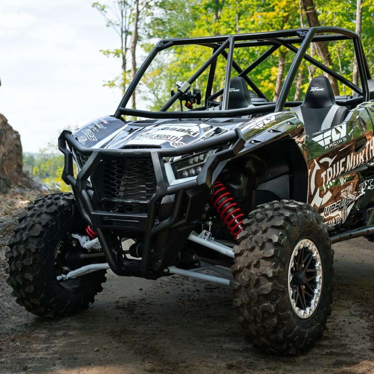 MBRP '20-'26 Kawasaki Teryx KRX 1000 Moderate Sport Series Chambered Core Slip-On Exhaust