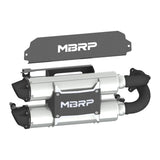 MBRP '20-'26 Polaris RZR Turbo R/Pro XP/S Aggressive Performance Series Straight Core Slip-On Exhaust
