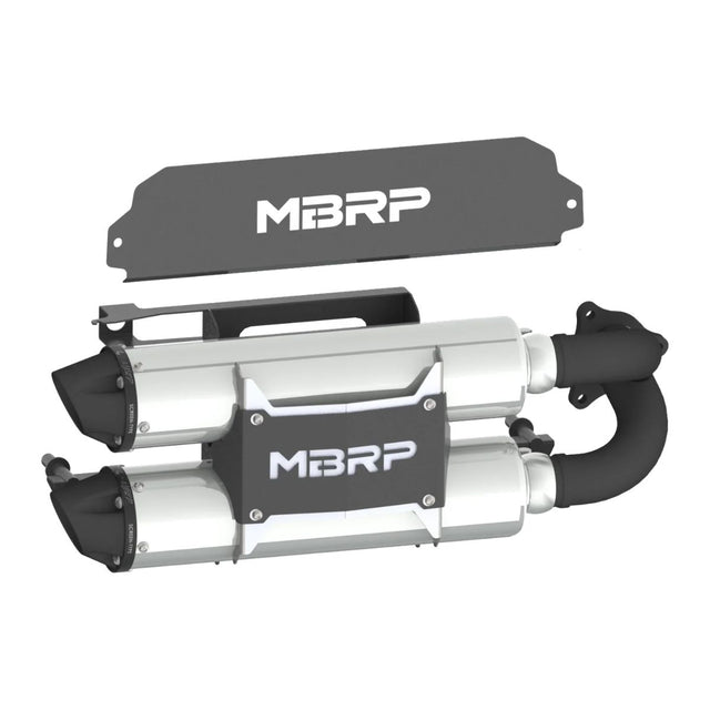 MBRP '20-'26 Polaris RZR Turbo R/Pro XP/S Aggressive Performance Series Straight Core Slip-On Exhaust