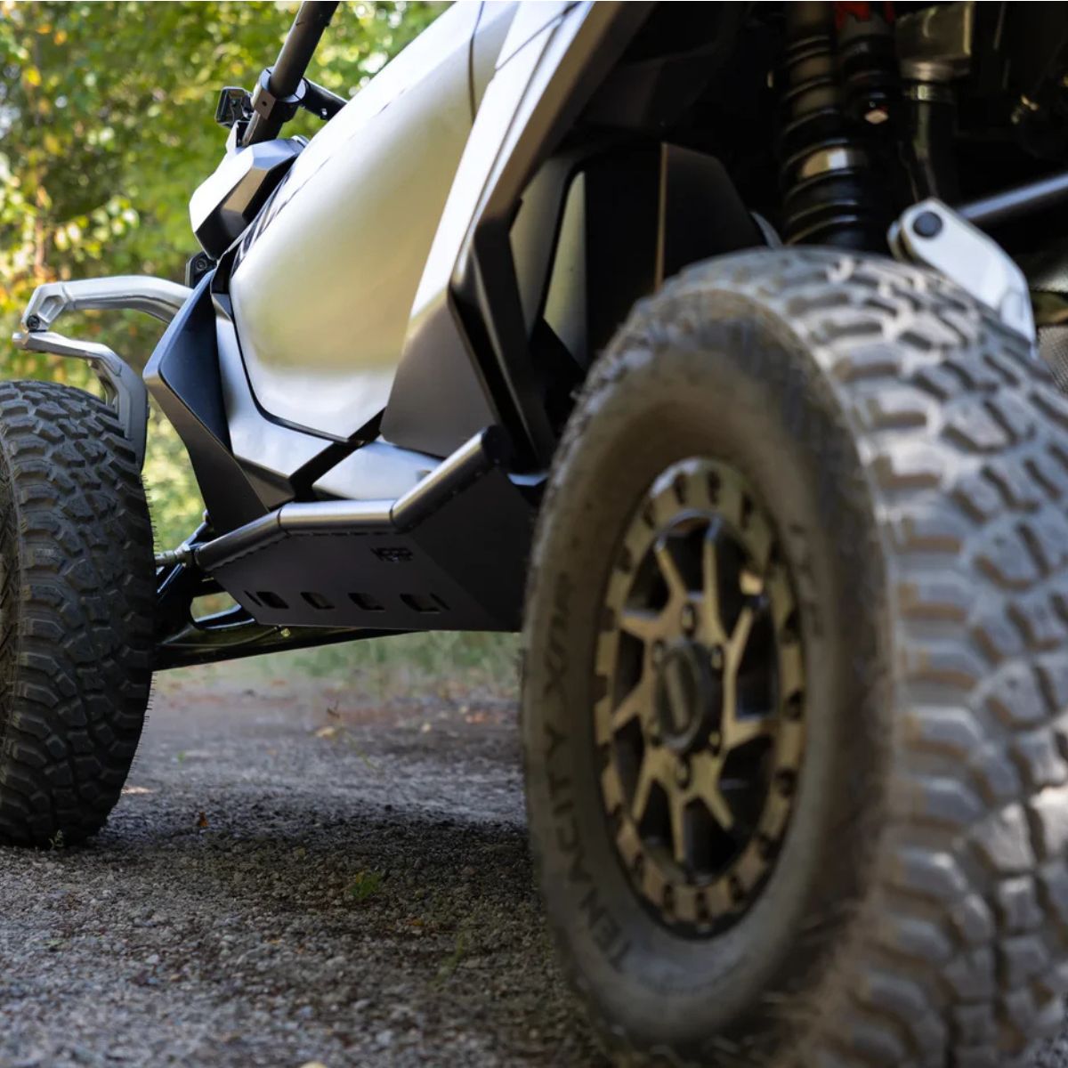 MBRP '24-'26 Can-Am Maverick R Black Coated Steel Rock Slider Kit