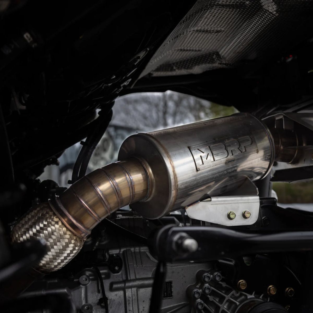MBRP '24'-26 Can-Am Maverick R Mild Performance Series Slip-on Exhaust