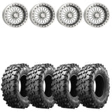 MetalFX 17" Delta 6R Forged 3-Piece Raw Beadlock & Maxxis Carnivore Radial Wheel & Tire Kit