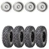 MetalFX 17" Delta 6R Forged 3-Piece Raw Beadlock & Maxxis Roxxzilla Radial Wheel & Tire Kit