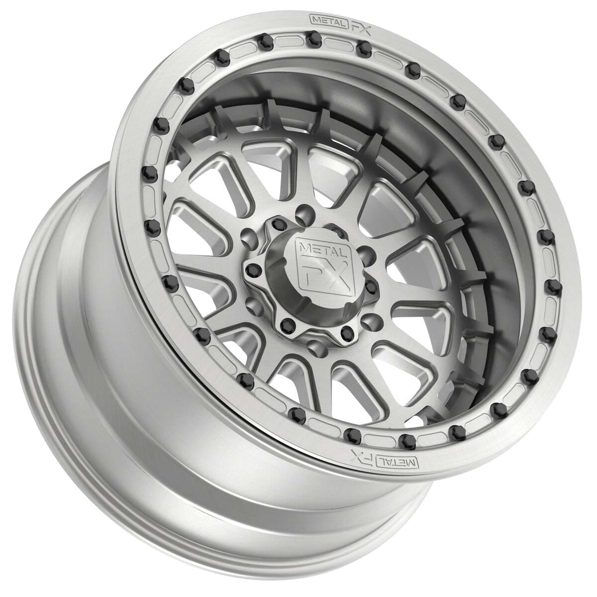 MetalFX 17" Outlaw 6R Forged 3-Piece Beadlock - Raw