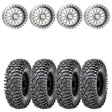 MetalFX 17" Outlaw 6R Forged 3-Piece Raw Beadlock & Maxxis Roxxzilla Radial Wheel & Tire Kit