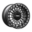 MetalFX '24+ Can-Am Maverick R Delta 6R Beadlock - Satin Black Contrast Cut