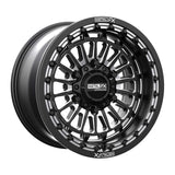 MetalFX '24+ Can-Am Maverick R Delta 6R Beadlock - Satin Black Contrast Cut
