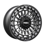 MetalFX '24+ Can-Am Maverick R Delta 6R Beadlock - Satin Black Contrast Cut