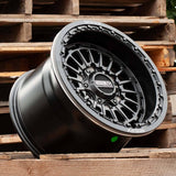MetalFX '24+ Can-Am Maverick R Delta 6R Beadlock - Satin Black