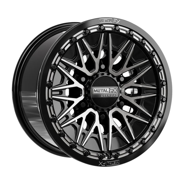 MetalFX Alpha 6R Beadlock - Gloss Black DDT Face
