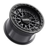 MetalFX Alpha 6R Beadlock - Satin Black w/ Gloss Black Ring