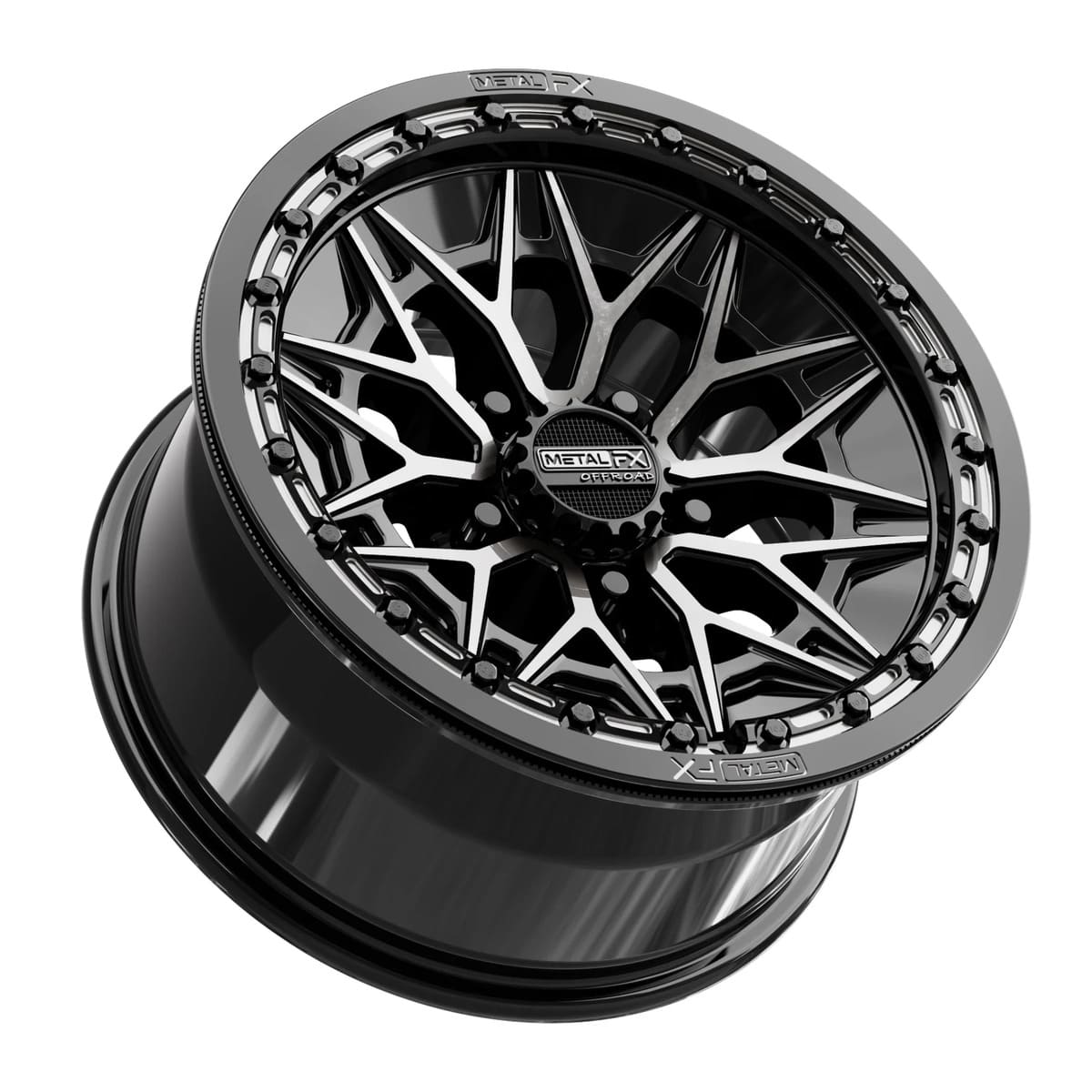 MetalFX Alpha R Beadlock - Gloss Black DDT Face