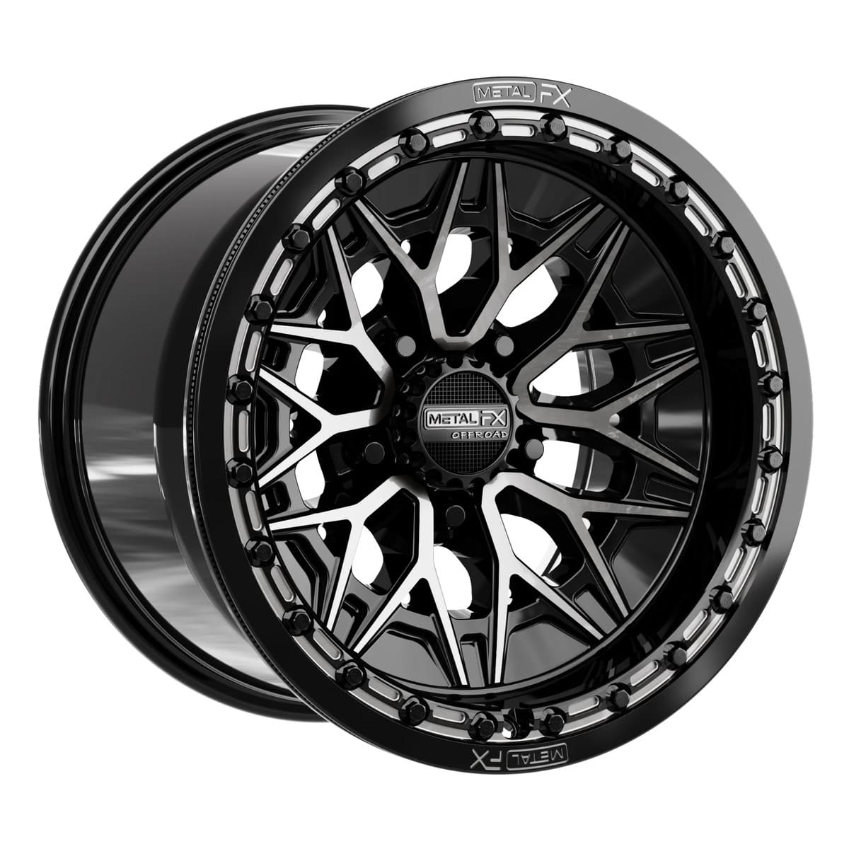 MetalFX Alpha R Beadlock - Gloss Black DDT Face