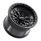 MetalFX Alpha R Beadlock - Satin Black w/ Gloss Black Ring