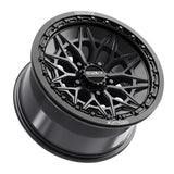 MetalFX Alpha R Beadlock - Satin Black w/ Gloss Black Ring