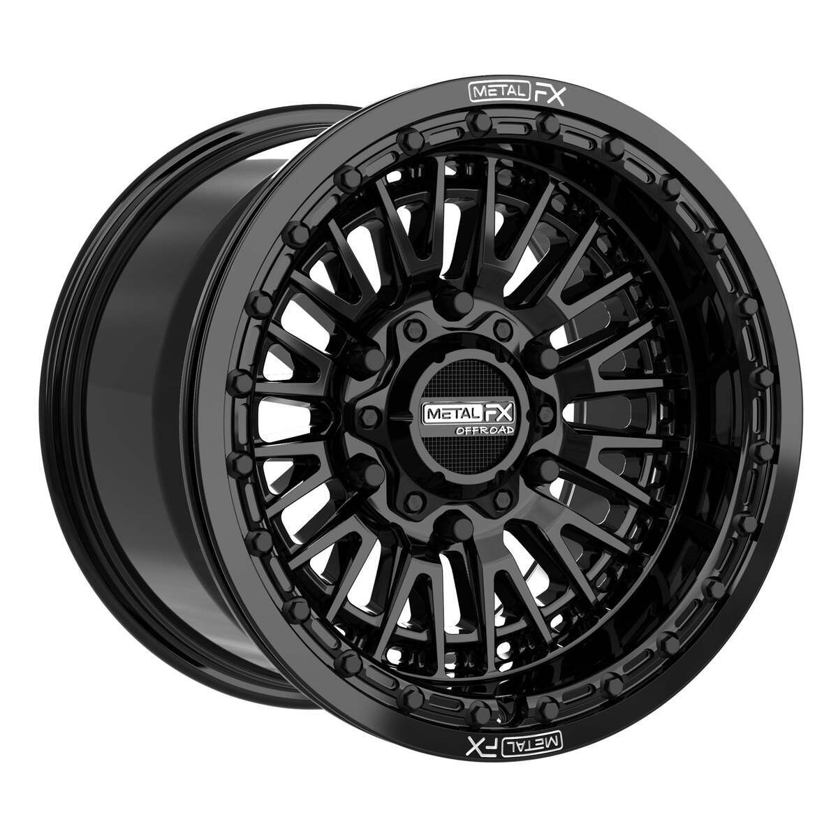 MetalFX Slayer 6R Beadlock (6 Lug) - Gloss Black