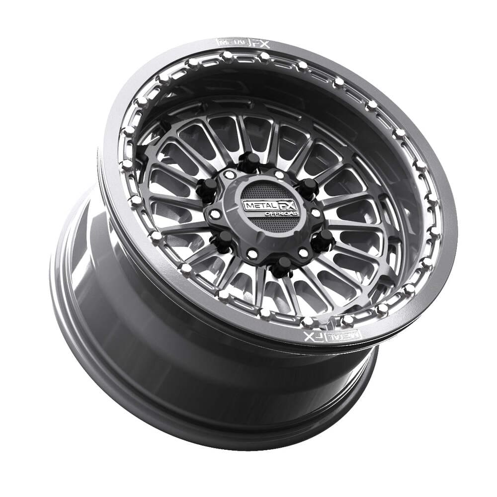 MetalFX Delta 6R Beadlock (6 Lug) - Gunmetal Contrast Cut