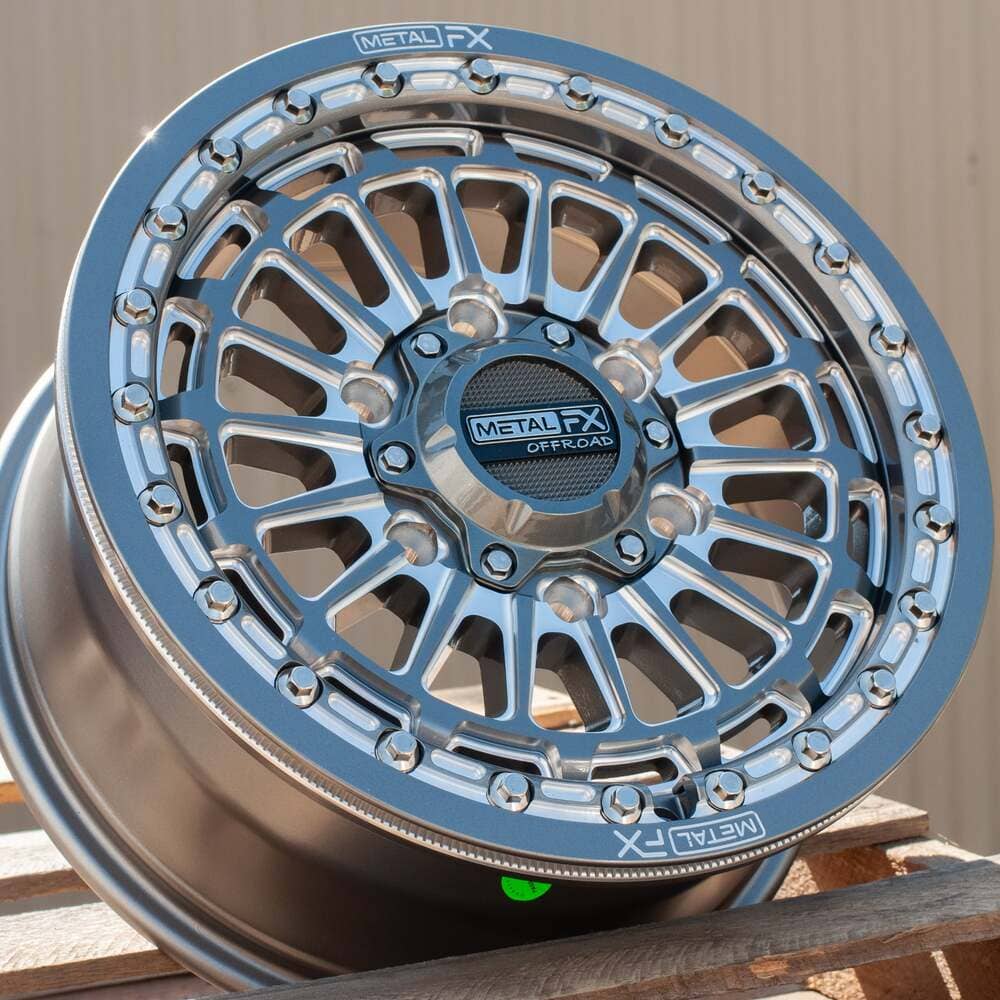 MetalFX Delta 6R Beadlock (6 Lug) - Gunmetal Contrast Cut