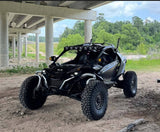 MetalFX Delta 6R UTV Beadlock Wheel Kit - Satin Black Contrast Cut