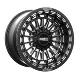 MetalFX Delta 6R UTV Beadlock Wheel Kit - Satin Black Contrast Cut