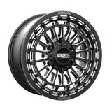 MetalFX Delta 6R UTV Beadlock Wheel Kit - Satin Black Contrast Cut