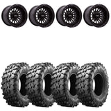 MetalFX Delta Black Beadlock & Maxxis Carnivore Radial Wheel & Tire Kit
