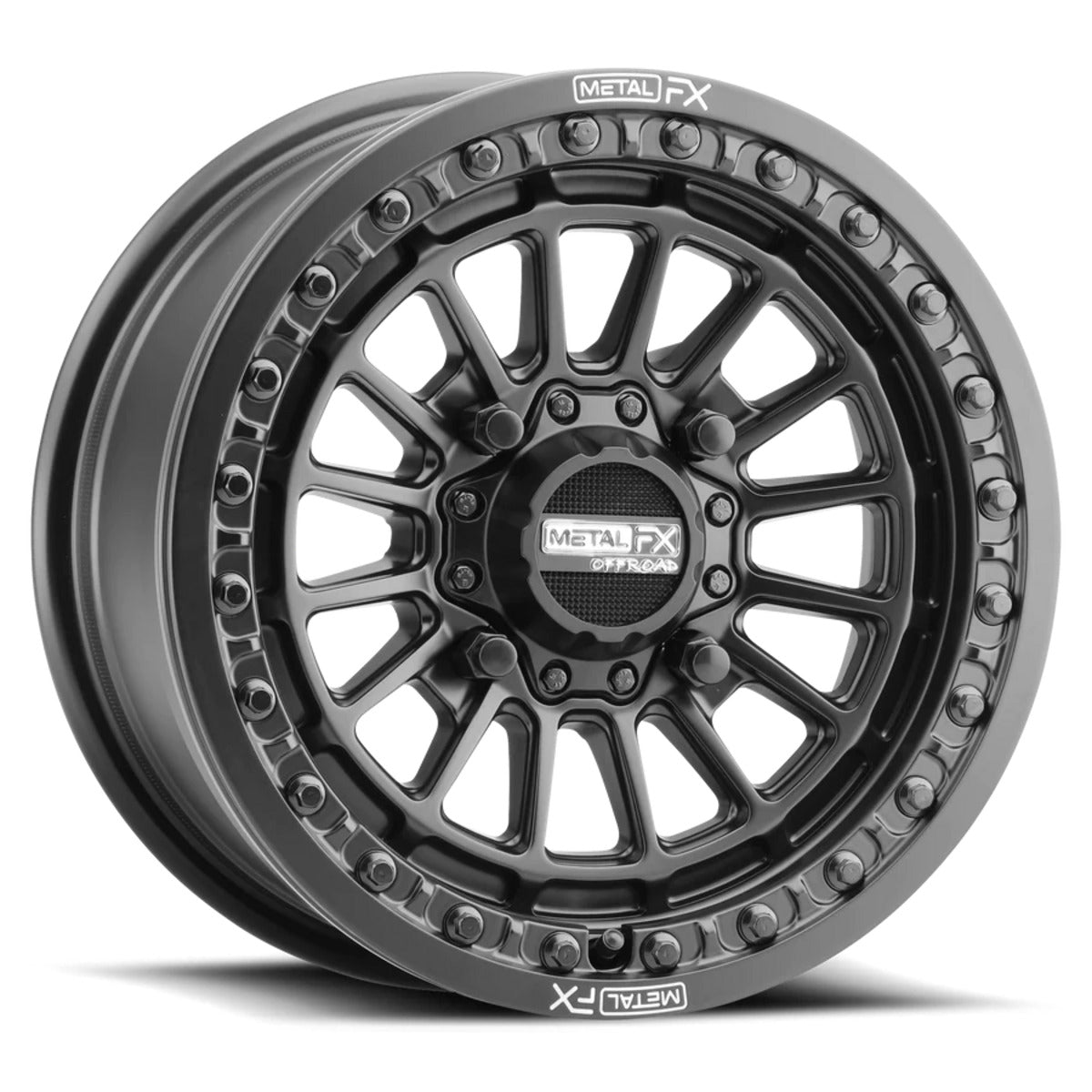 MetalFX Delta Black Beadlock & Maxxis Roxxzilla Radial Wheel & Tire Kit