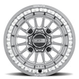 MetalFX Delta Gunmetal Contrast Cut Beadlock & Maxxis Roxxzilla Radial Wheel & Tire Kit