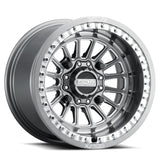 MetalFX Delta Gunmetal Contrast Cut Beadlock & Maxxis Roxxzilla Radial Wheel & Tire Kit