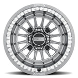 MetalFX Delta Gunmetal Contrast Cut Beadlock & Maxxis Roxxzilla Radial Wheel & Tire Kit