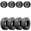 MetalFX Delta R Black Beadlock & Maxxis Carnivore Radial Wheel & Tire Kit