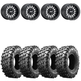 MetalFX Delta R Black Beadlock & Maxxis Carnivore Radial Wheel & Tire Kit