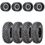 MetalFX Delta R Black Beadlock & Maxxis Roxxzilla Radial Wheel & Tire Kit