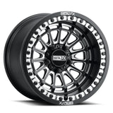 MetalFX Delta R Black Contrast Cut Beadlock & Maxxis Carnivore Radial Wheel & Tire Kit