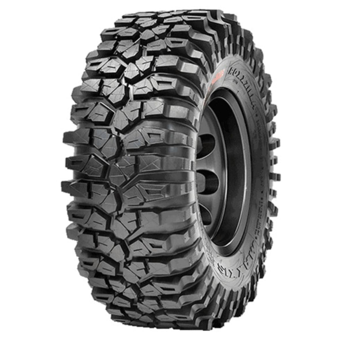 MetalFX Delta R Black Contrast Cut Beadlock & Maxxis Roxxzilla Radial Wheel & Tire Kit
