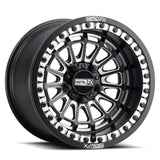 MetalFX Delta R Black Contrast Cut Beadlock & Maxxis Roxxzilla Radial Wheel & Tire Kit