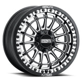 MetalFX Delta R Black Contrast Cut Beadlock & Maxxis Roxxzilla Radial Wheel & Tire Kit