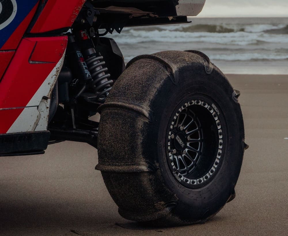 MetalFX Delta R UTV Beadlock Wheel Kit - Satin Black Contrast Cut