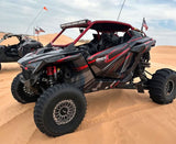 MetalFX Delta R UTV Beadlock Wheel Kit - Satin Black Contrast Cut