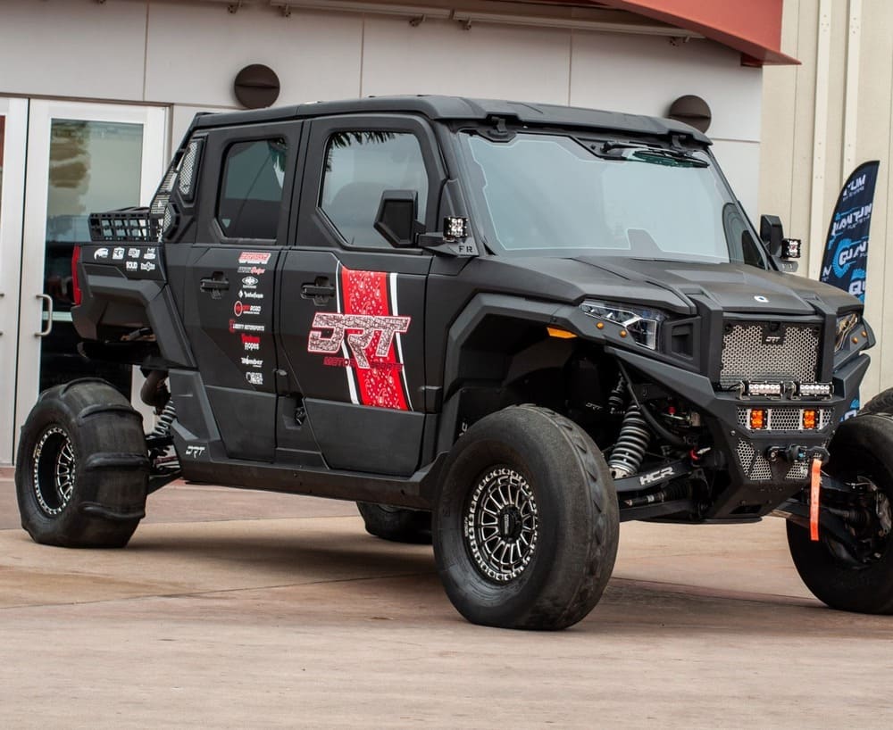 MetalFX Delta R UTV Beadlock Wheel Kit - Satin Black Contrast Cut