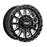 MetalFX Gloss Black Contrast Cut Rampage 6R Beadlock