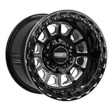 MetalFX Gloss Black Contrast Cut Rampage 6R Beadlock